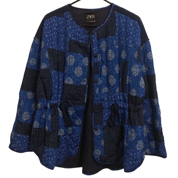 Zara Quilted Padded Button Down Puffer Jacket - Picture 2 of 7